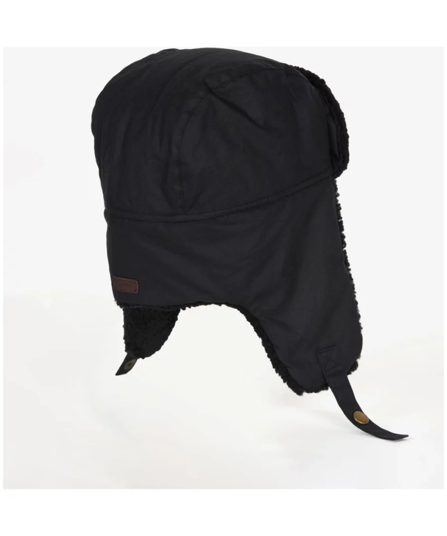 Barbour Morar Wax Trapper Hat: Black