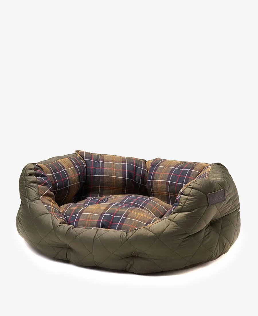 Barbour Quilted Dog Bed 24": Olive