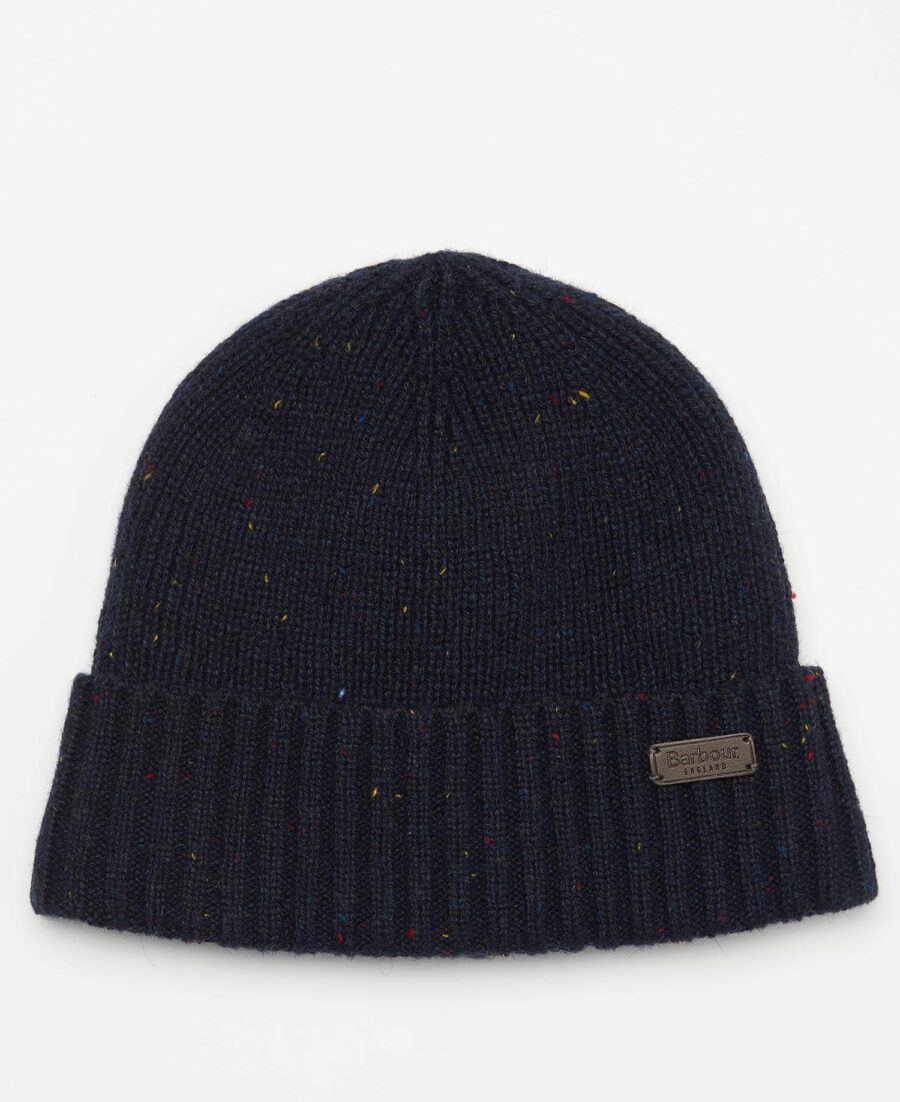 Barbour Carlton Fleck Beanie & Scarf Gift Set-Navy - Image 3