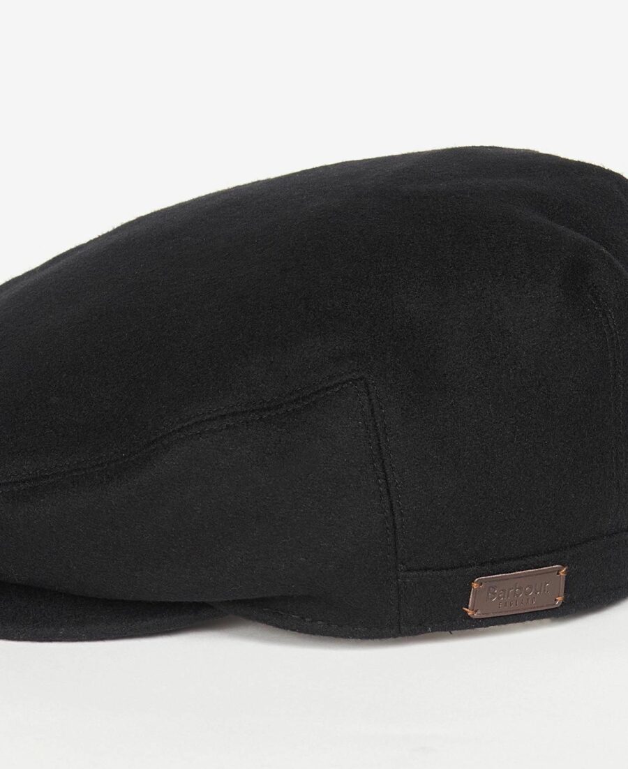 Barbour Redshore Flat Cap-Black