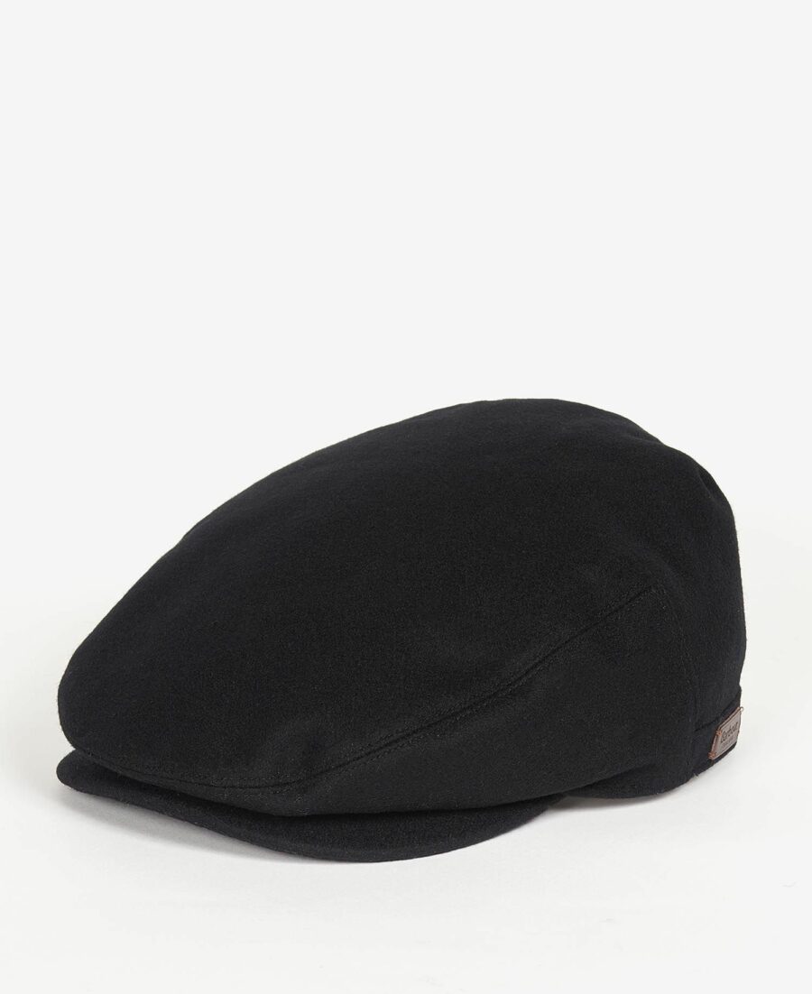 Barbour Redshore Flat Cap-Black