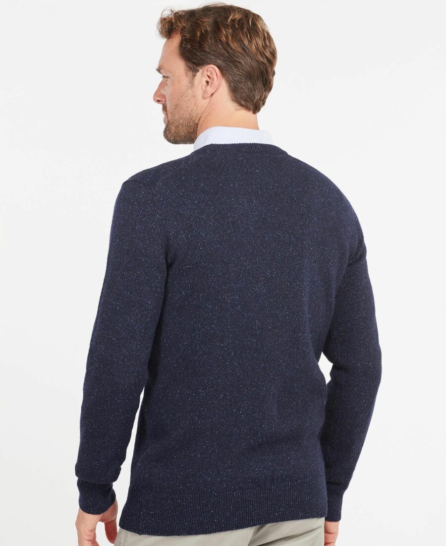 Barbour Essential Tisbury Crew Neck Sweater-Navy