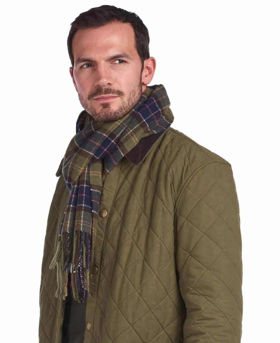 Barbour Tartan Lambswool Scarf-Classic Tartan