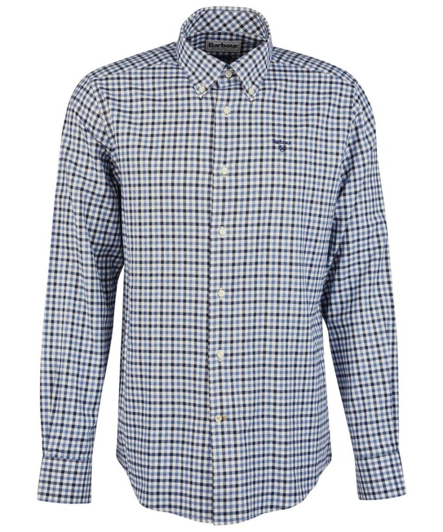 Barbour Finkle Tailored Shirt-Navy - Aston Bourne