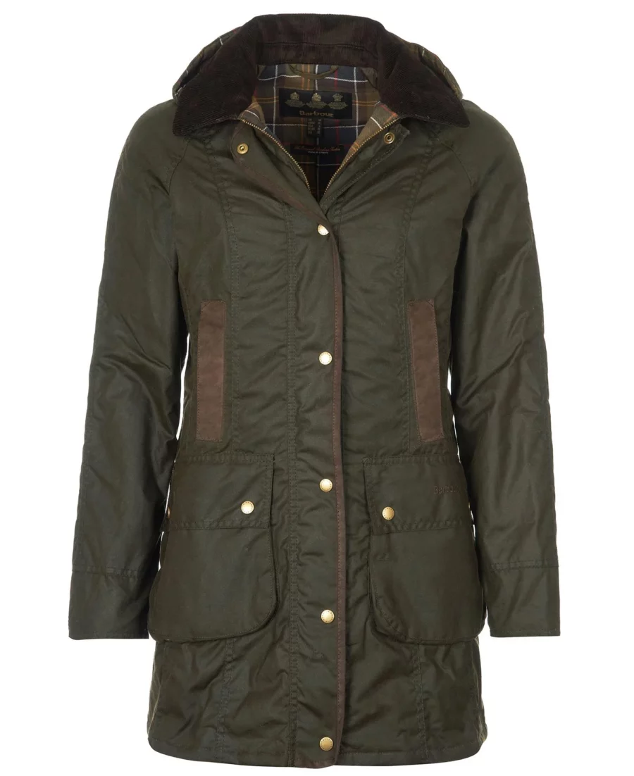 Barbour Bower Wax Jacket -Olive/Classic