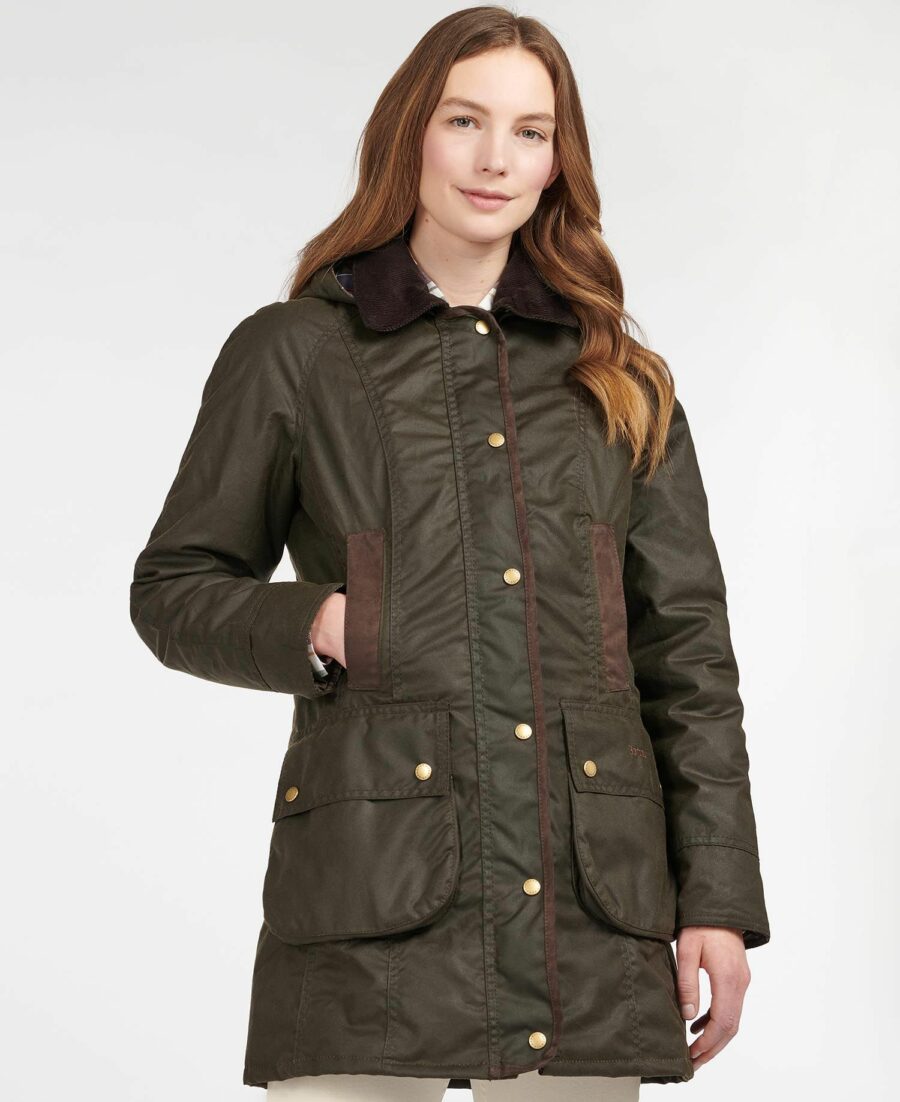 Barbour Bower Wax Jacket -Olive/Classic