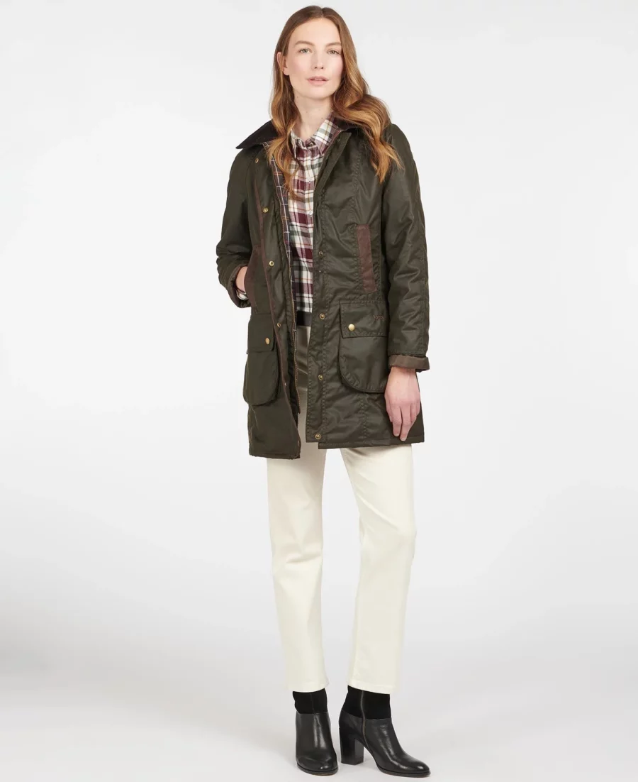 Barbour Bower Wax Jacket -Olive/Classic