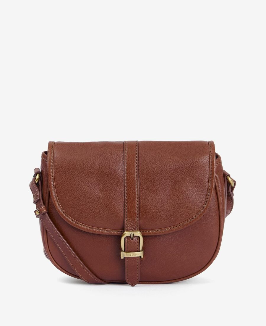 Barbour Laire Medium Saddle Bag-Classic Brown