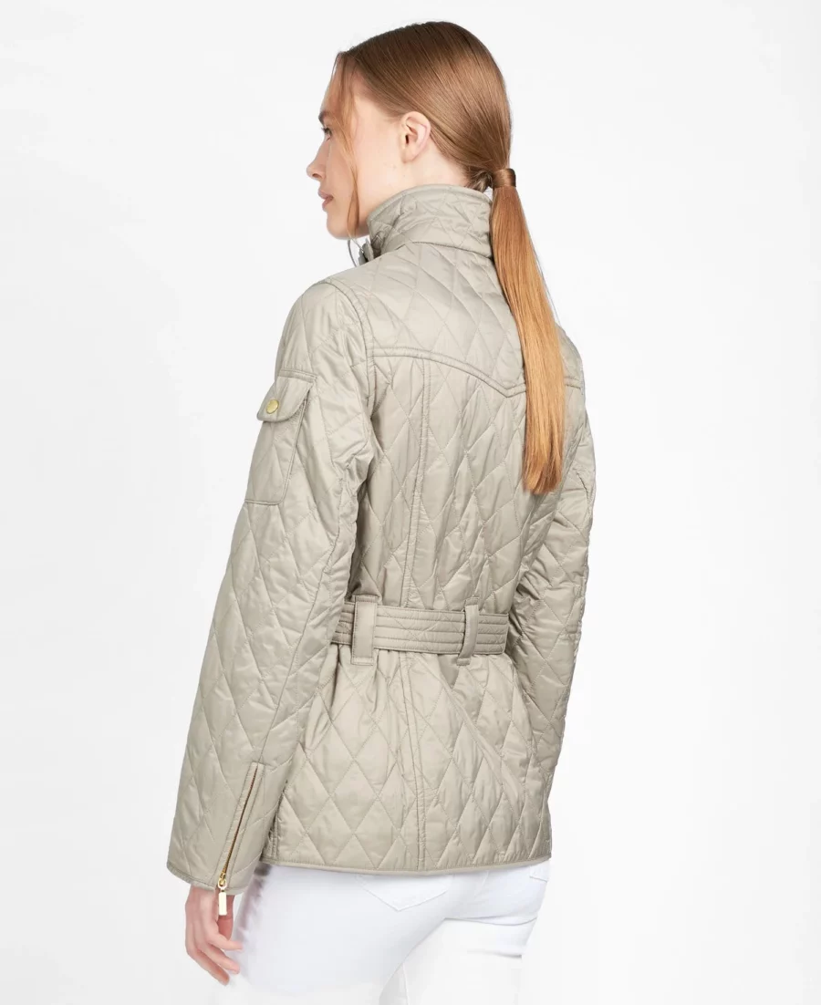 B.Intl Lightweight Quilted Jacket-Taupe/Pearl