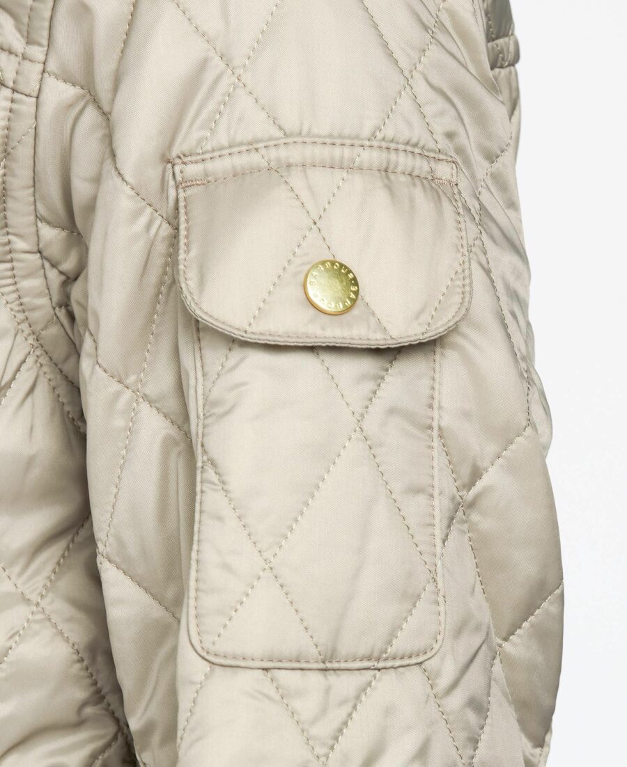 B.Intl Lightweight Quilted Jacket-Taupe/Pearl