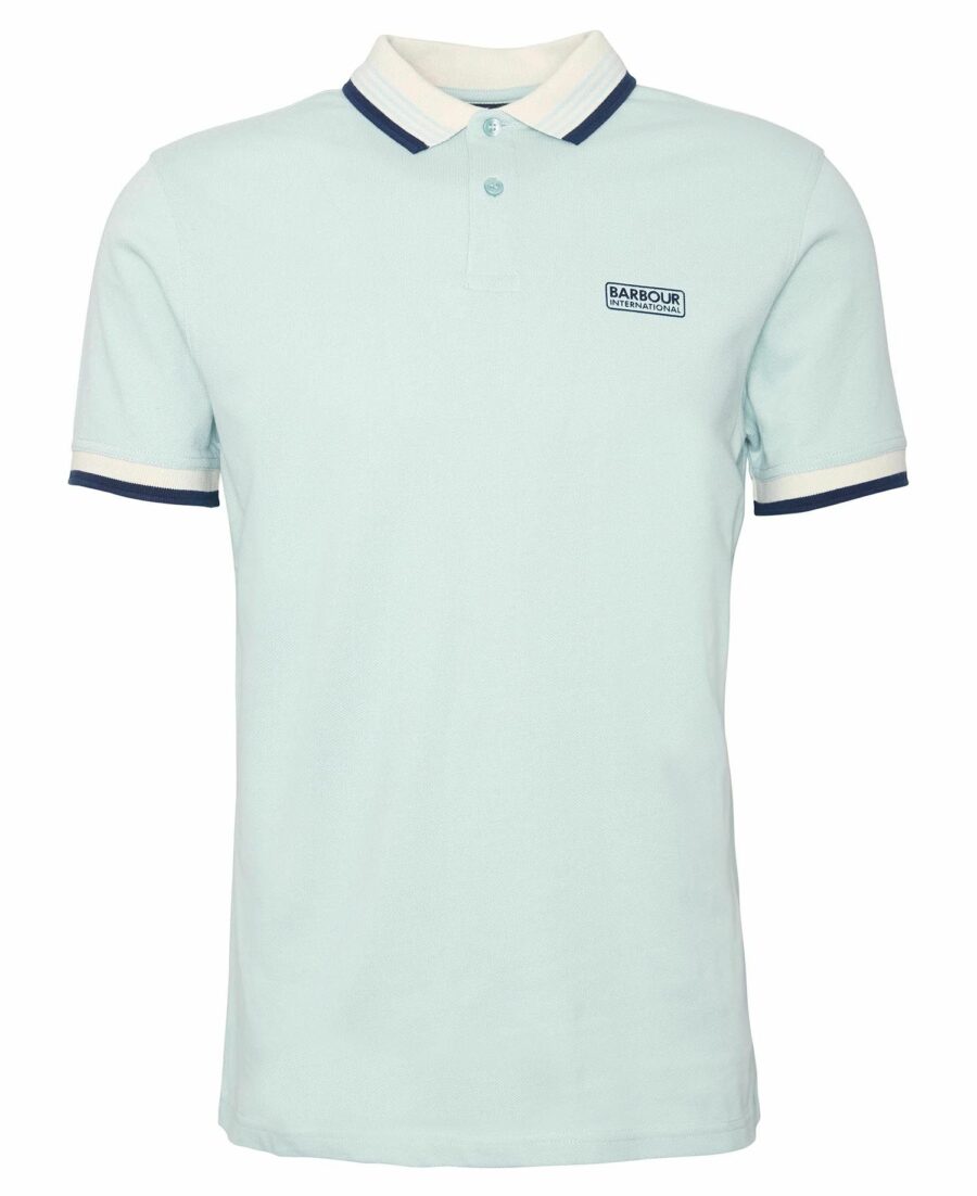 B.Intl Francis Short Sleeve Pique Polo Shirt-Green Fig