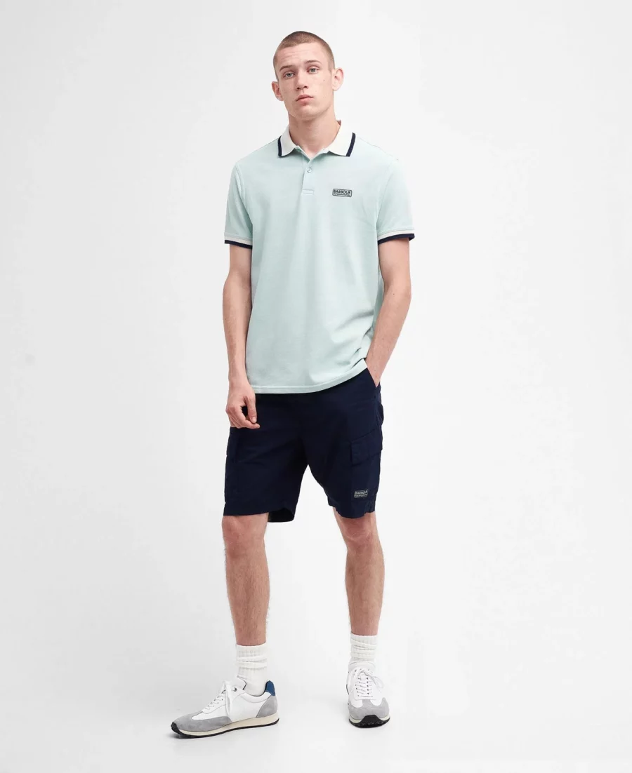 B.Intl Francis Short Sleeve Pique Polo Shirt-Green Fig