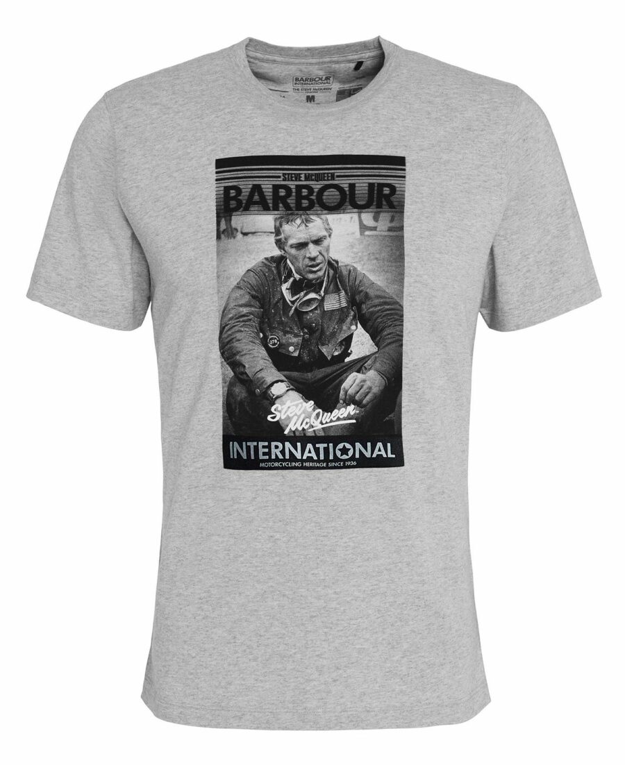 B.Intl Mount Cotton T-Shirt-Grey Marl