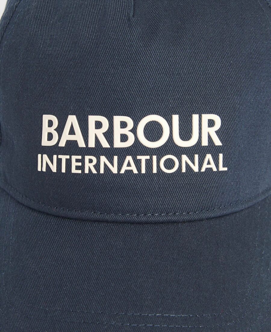 Men's Barbour International Jackson 6 Panel Sports Cap-Navy/Green Fig