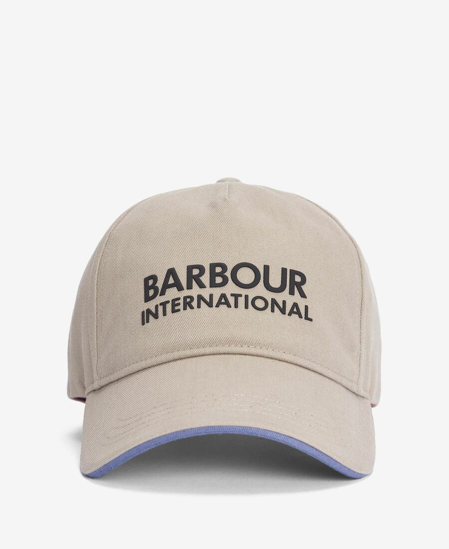 Men's Barbour International Jackson 6 Panel Sports Cap-Concrete/Flint Blue