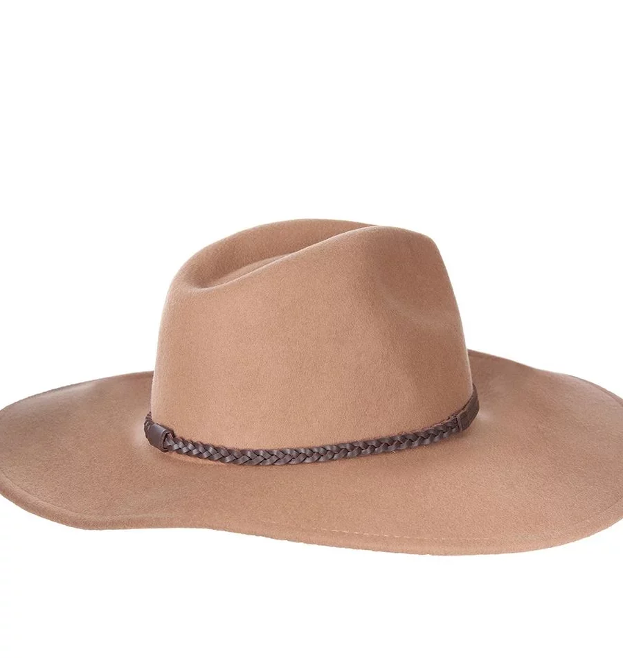 Barbour Tack Fedora Hat-Camel