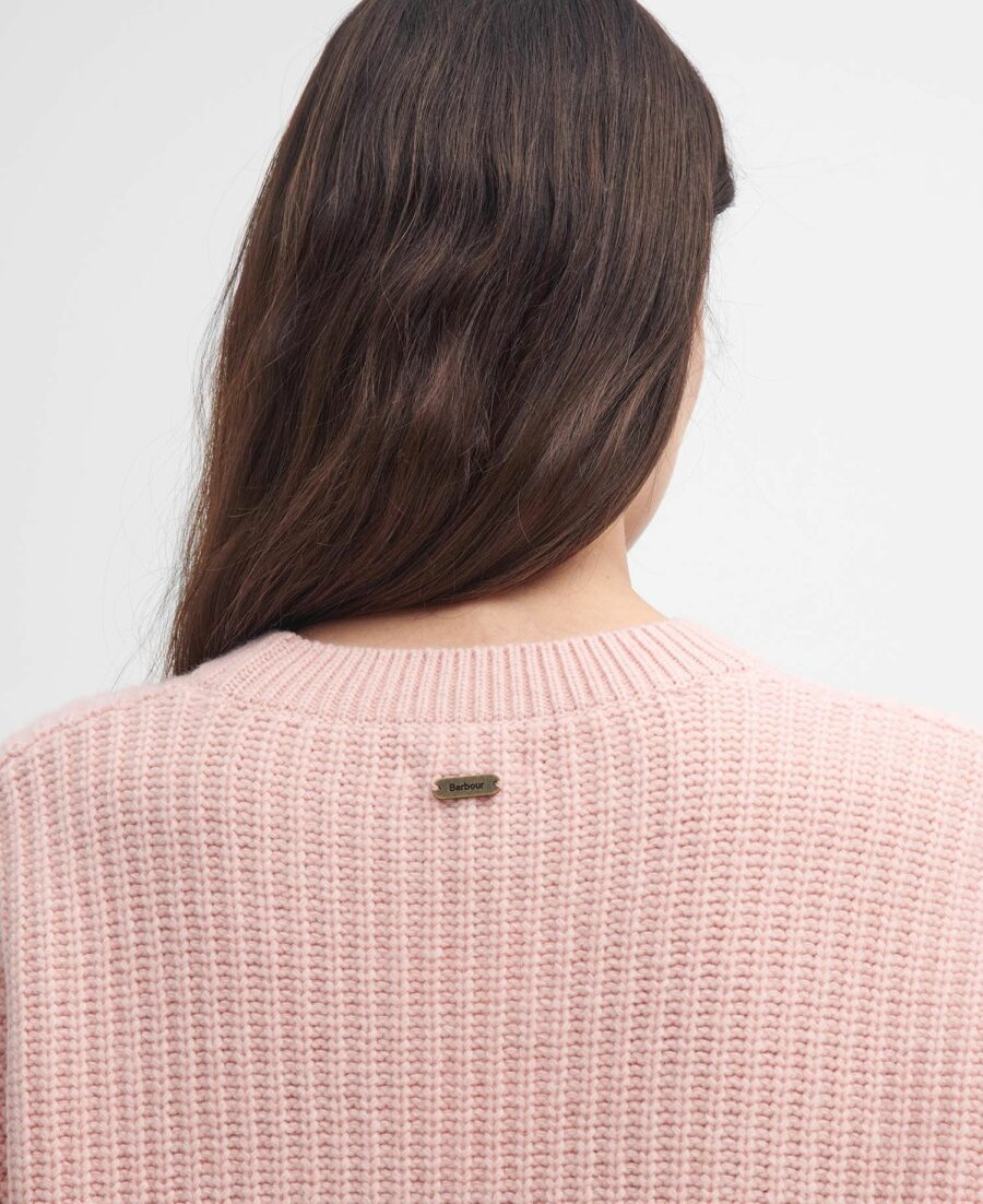 Barbour Scarlett Knitted Jumper- Mahogany Rose