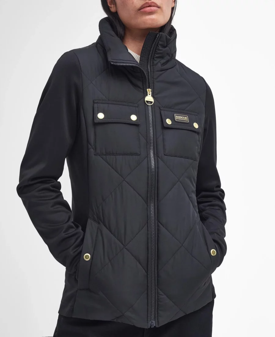 B.Intl Rubins Quilted Sweater Jacket-Black