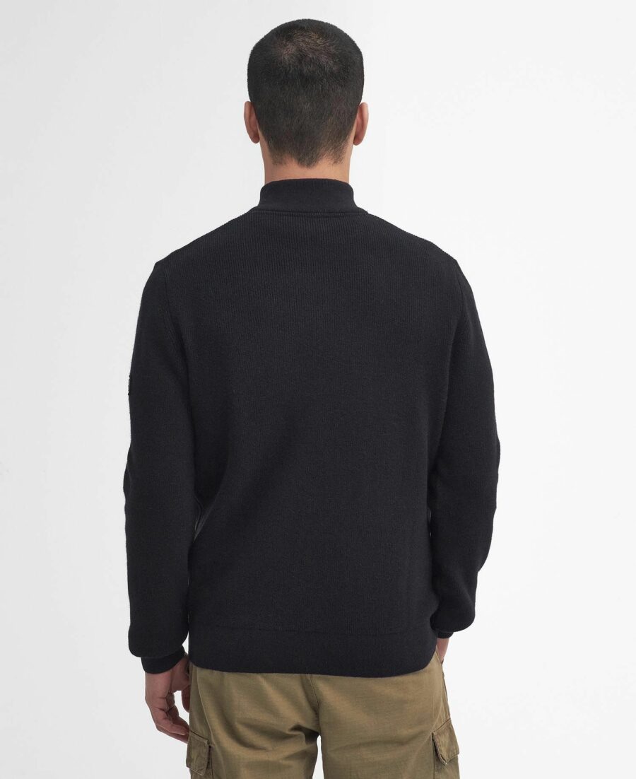 Barbour International Crawley Funnel Neck Jumper-Black