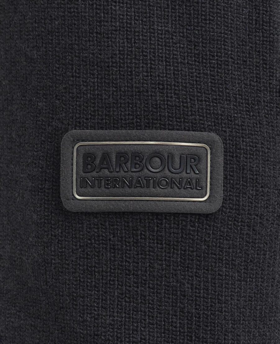 Barbour International Crawley Funnel Neck Jumper-Black