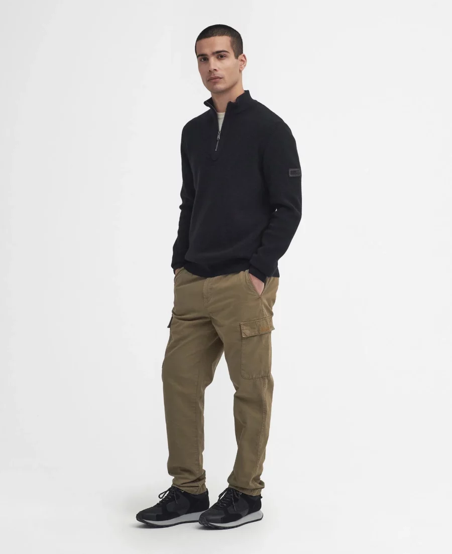 Barbour International Crawley Funnel Neck Jumper-Black