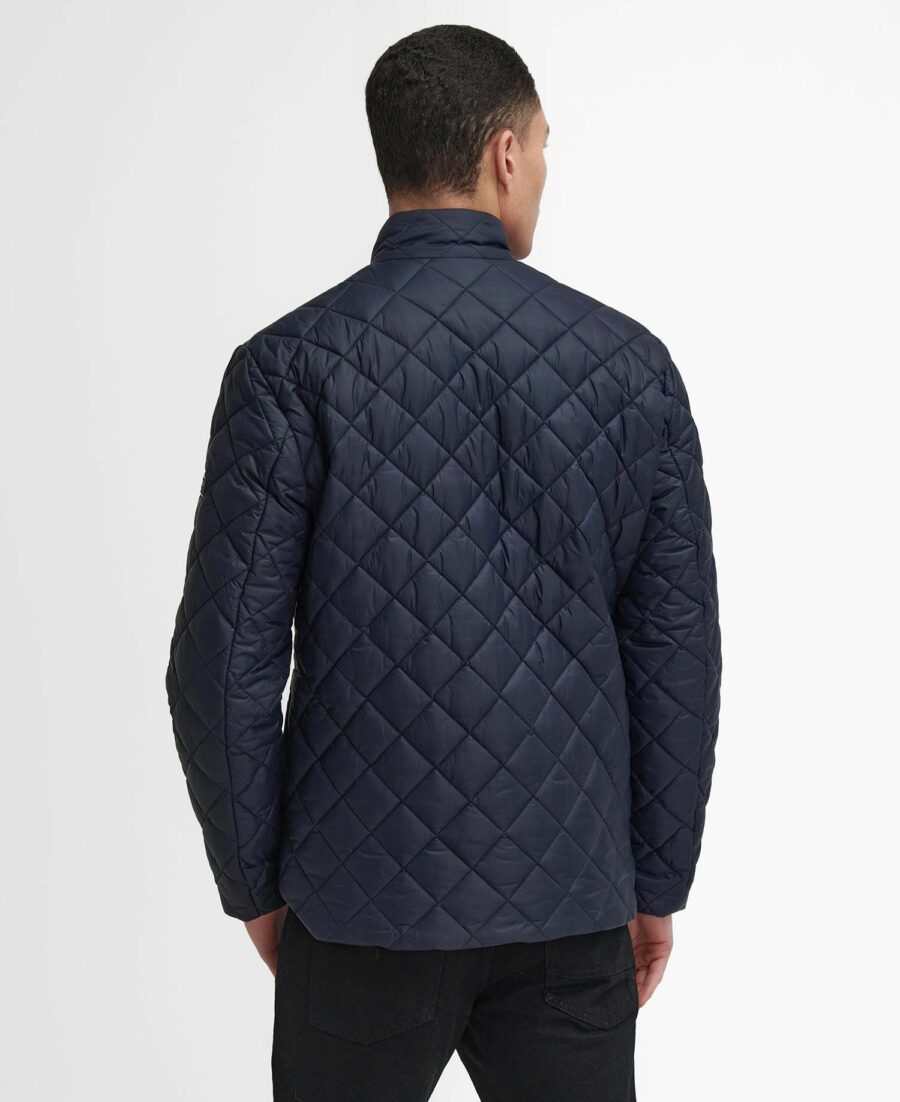 Barbour International Ariel Box Quilted Jacket-Dark Navy