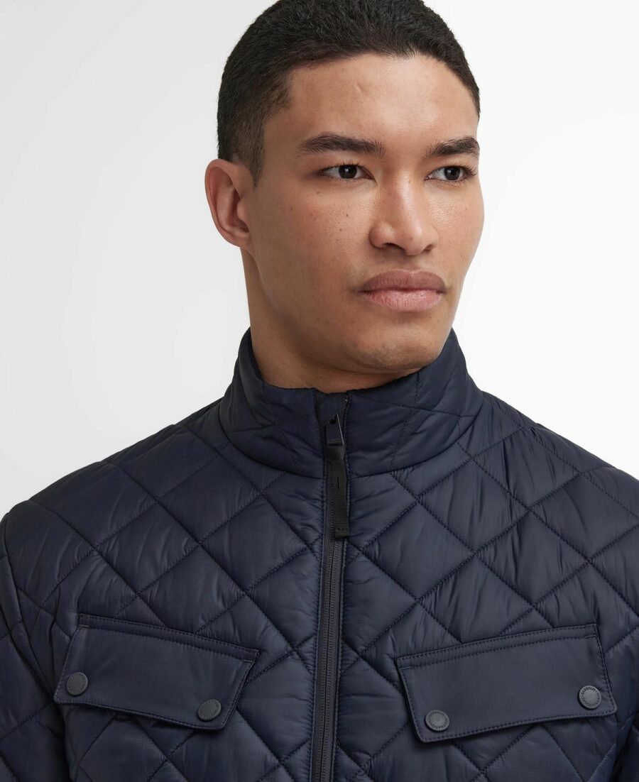 Barbour International Ariel Box Quilted Jacket-Dark Navy