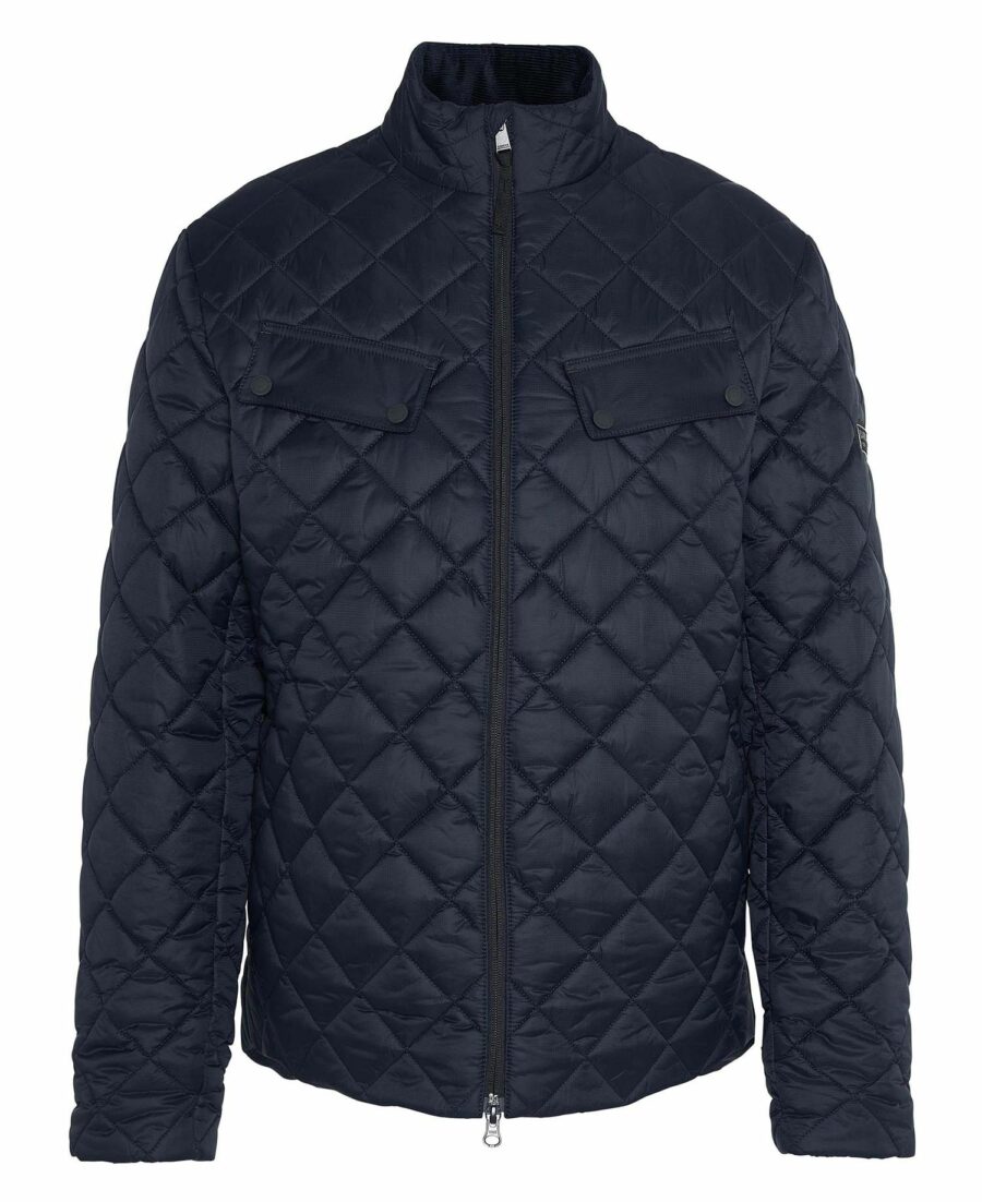 Barbour International Ariel Box Quilted Jacket-Dark Navy