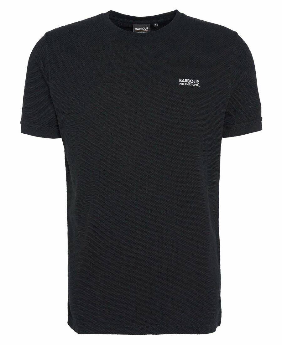 Barbour International Albury Textured T-Shirt-Black