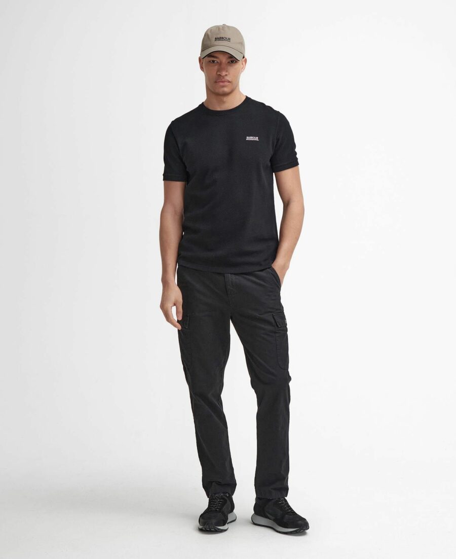 Barbour International Albury Textured T-Shirt-Black