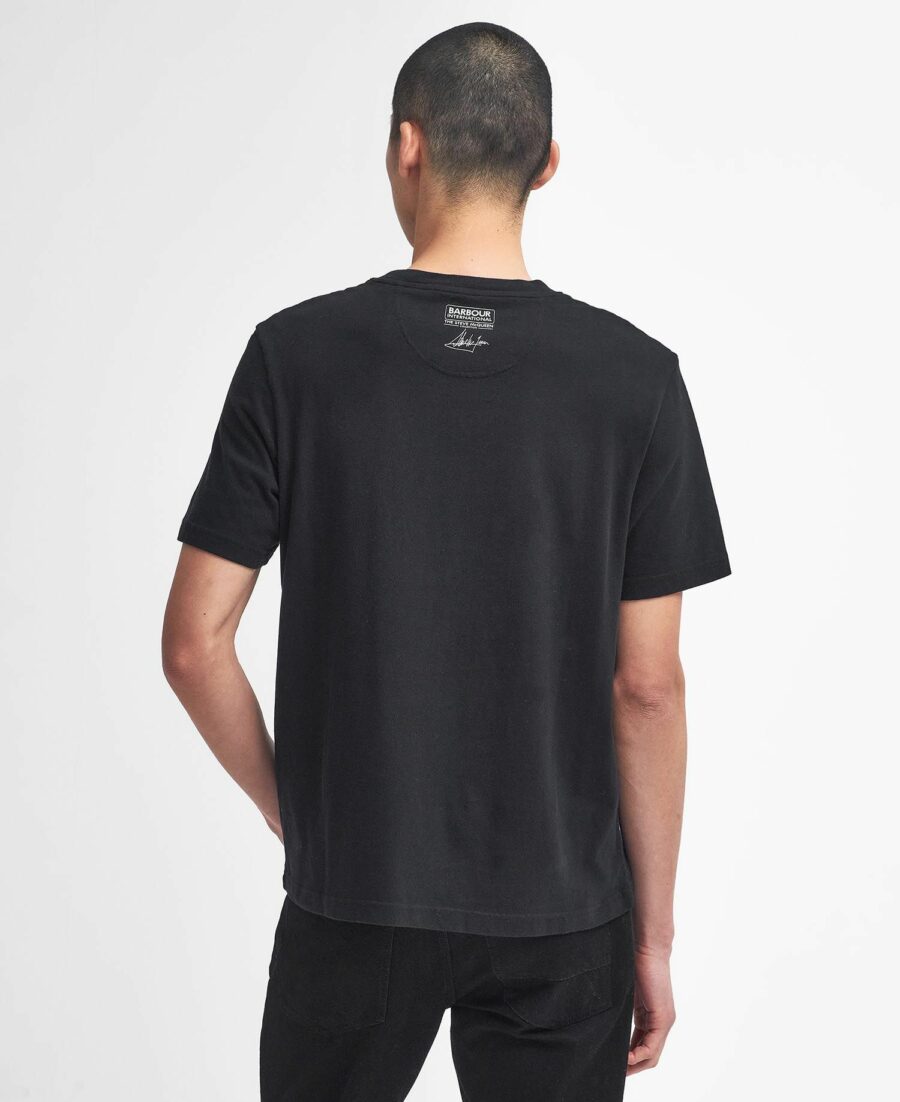 Barbour International Lucas Graphic T-Shirt-Black