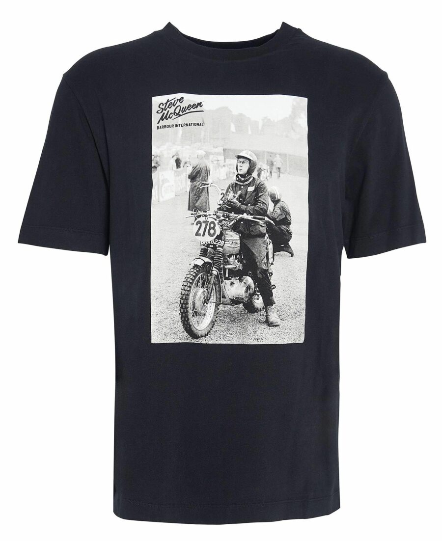 Barbour International Lucas Graphic T-Shirt-Black