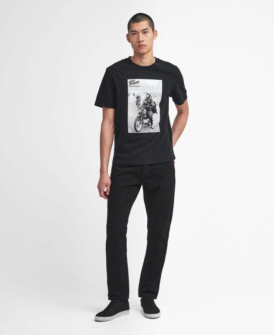 Barbour International Lucas Graphic T-Shirt-Black