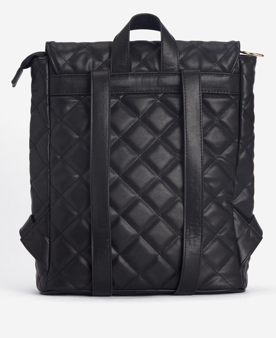 B.Intl Quilted Hoxton Backpack- Black