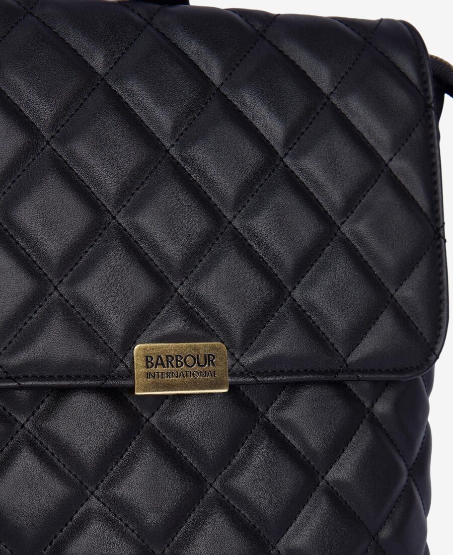 B.Intl Quilted Hoxton Backpack- Black