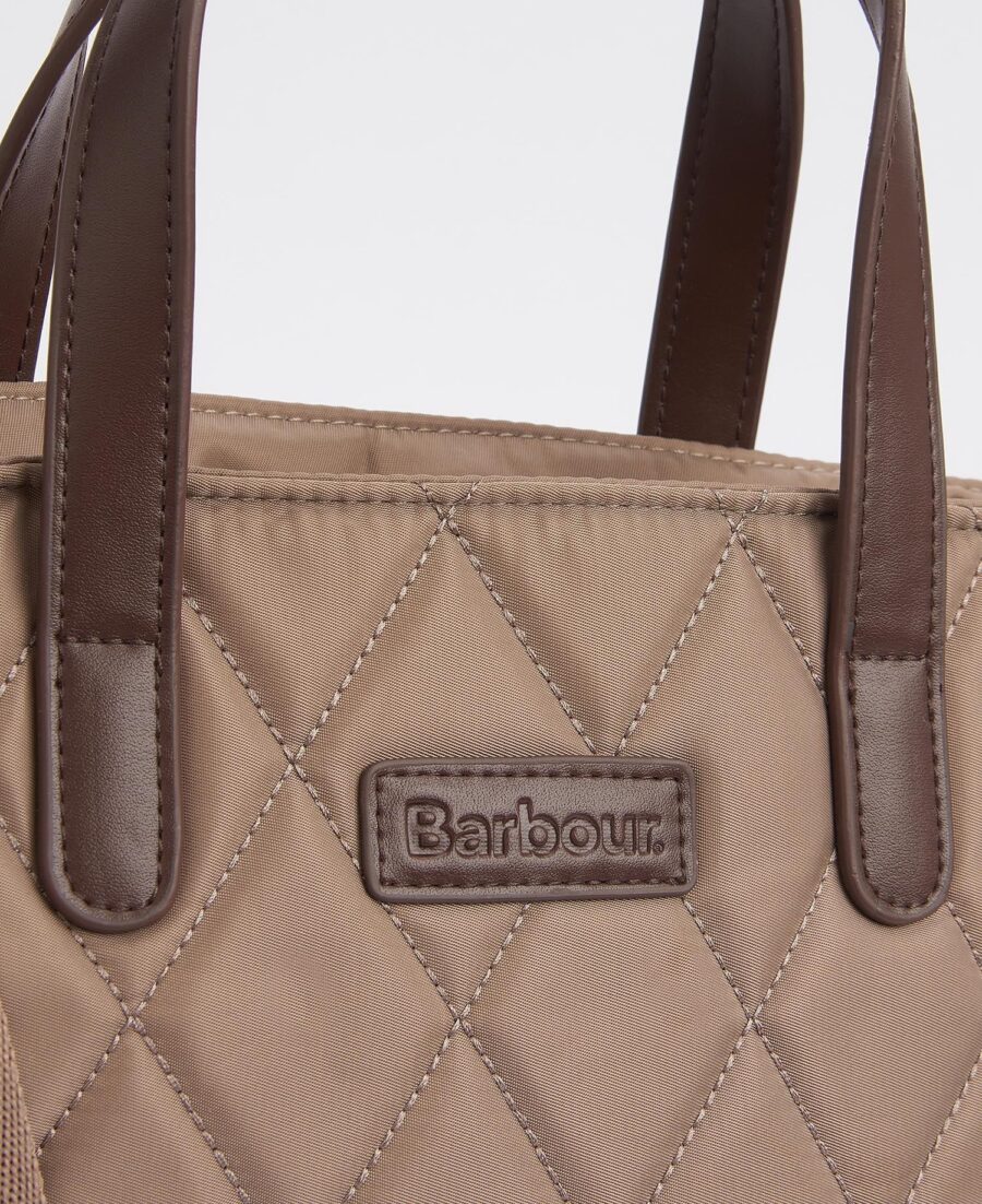 Barbour Quilted Mini Tote Bag- Sand Dune