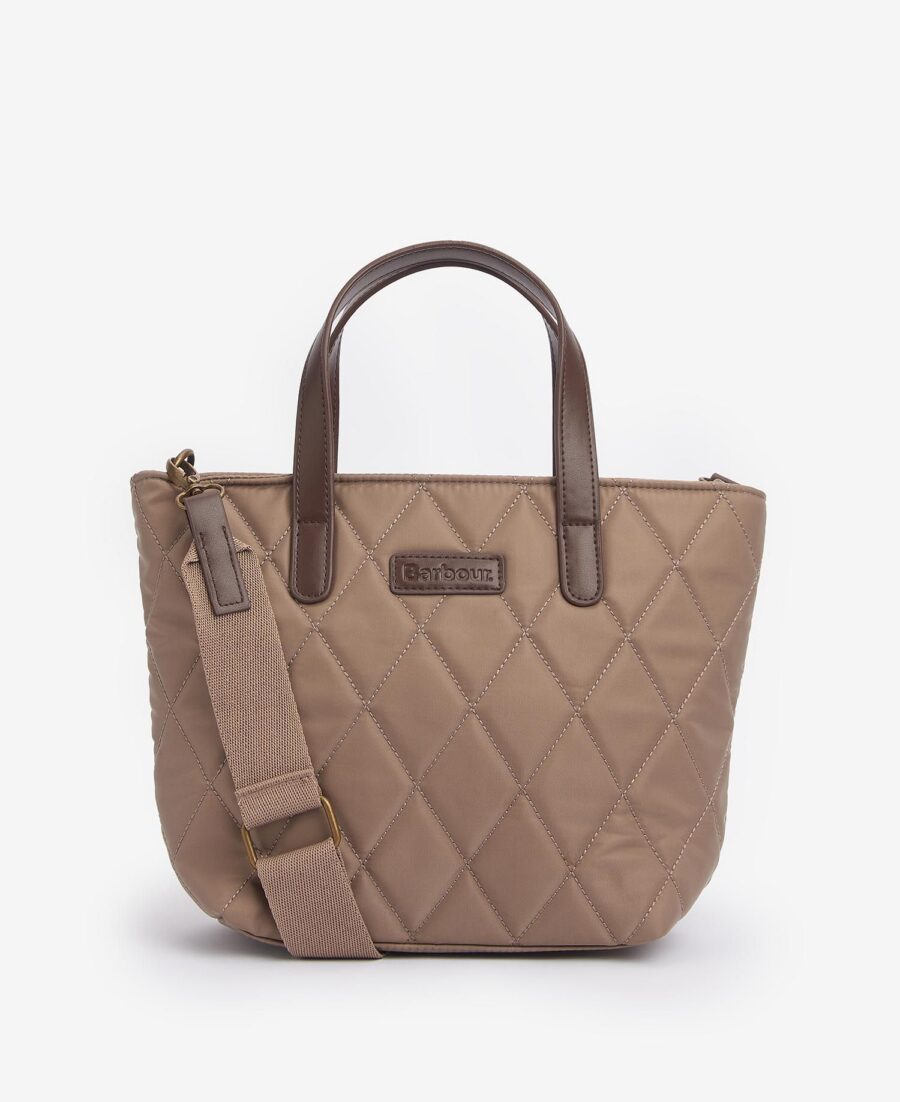 Barbour Quilted Mini Tote Bag- Sand Dune