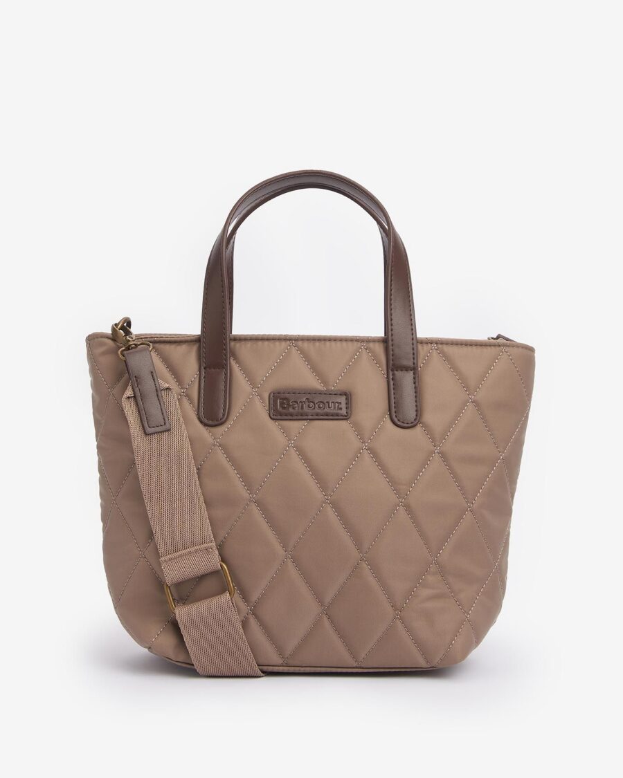 Barbour Quilted Mini Tote Bag- Sand Dune