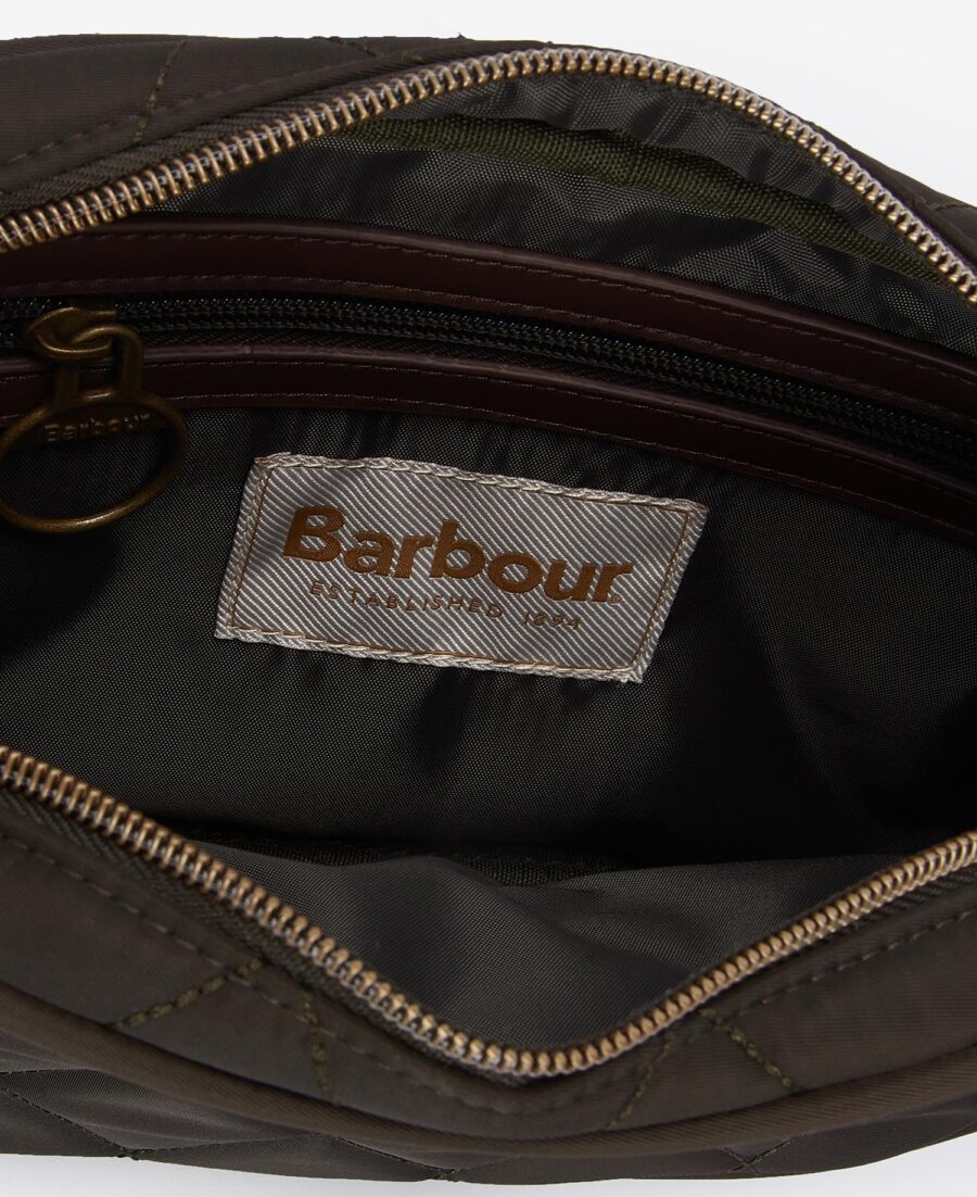 Barbour Quilted Crossbody Bag- Olive