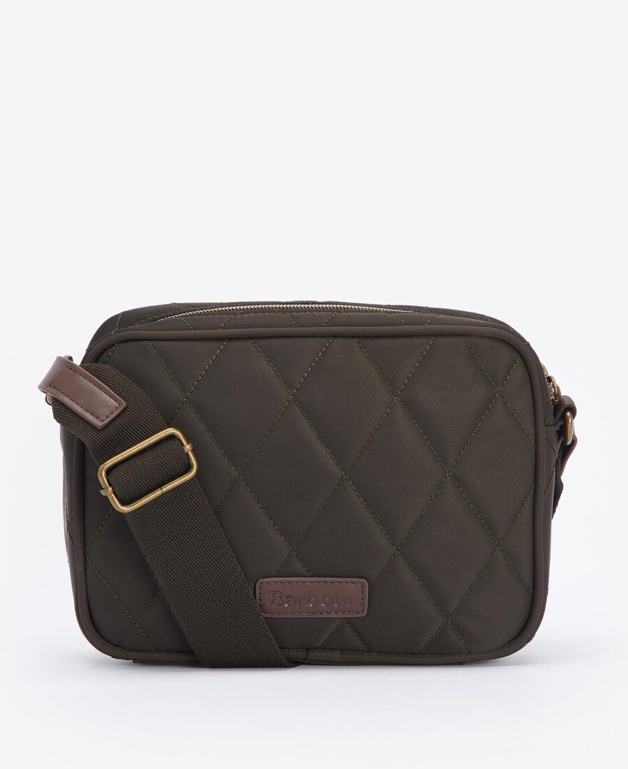 Barbour Quilted Crossbody Bag- Olive