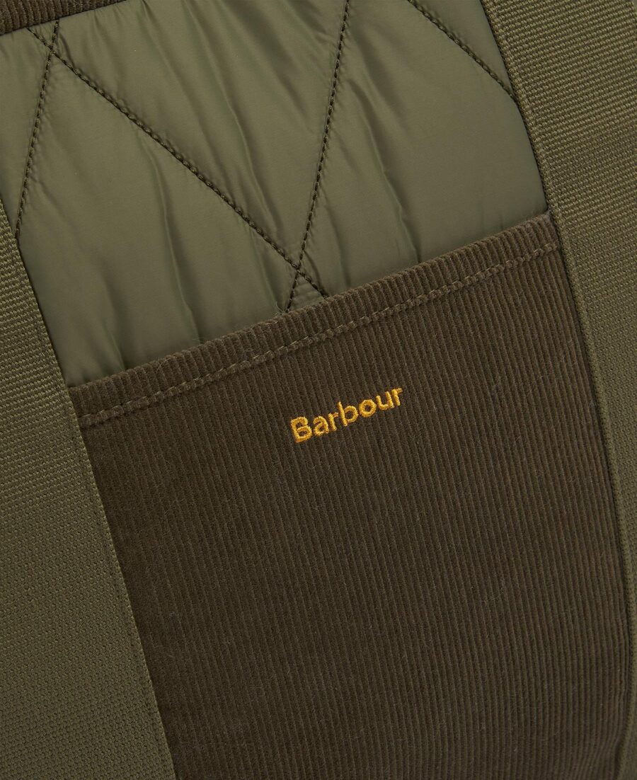 Barbour Healy Quilted Tote Bag- Olive