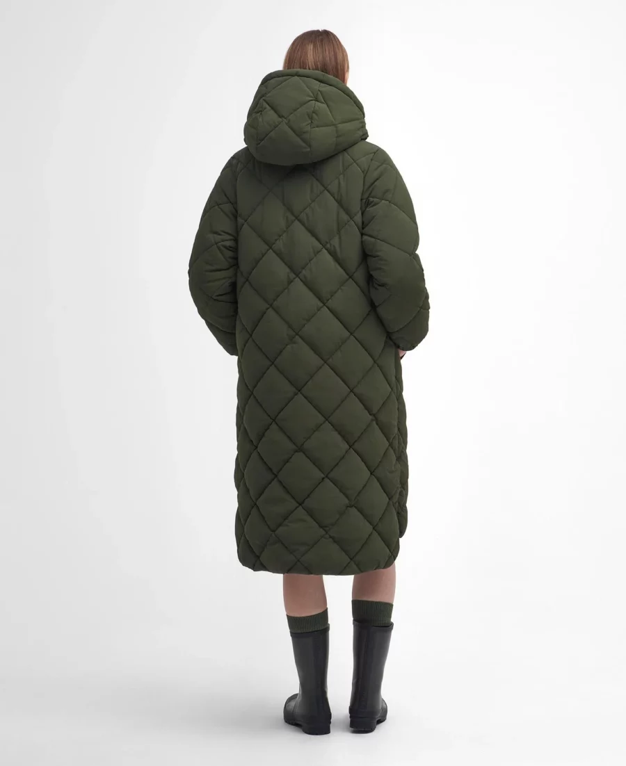 Barbour Kirkton Puffer Quilt-Olive/Ancient Tartan