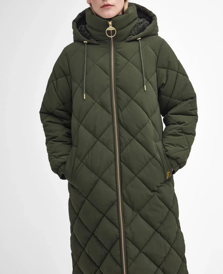 Barbour Kirkton Puffer Quilt-Olive/Ancient Tartan