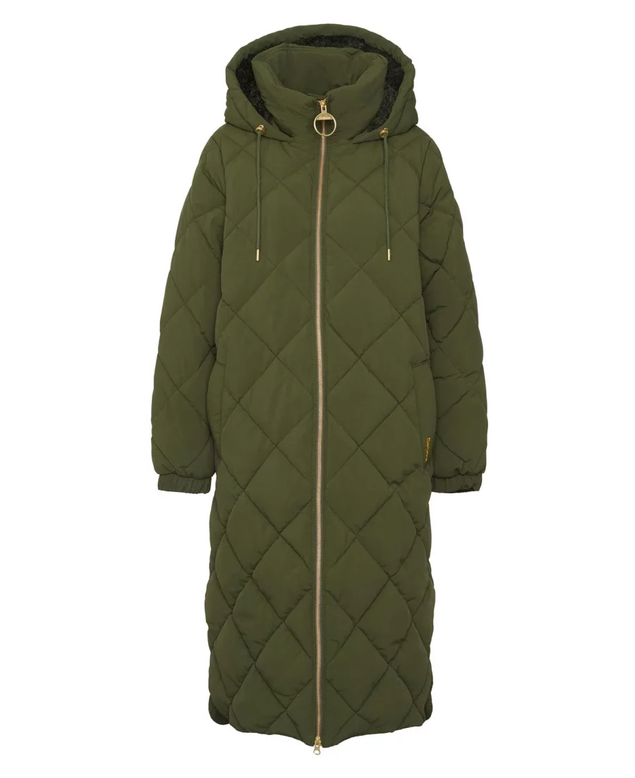 Barbour Kirkton Puffer Quilt-Olive/Ancient Tartan