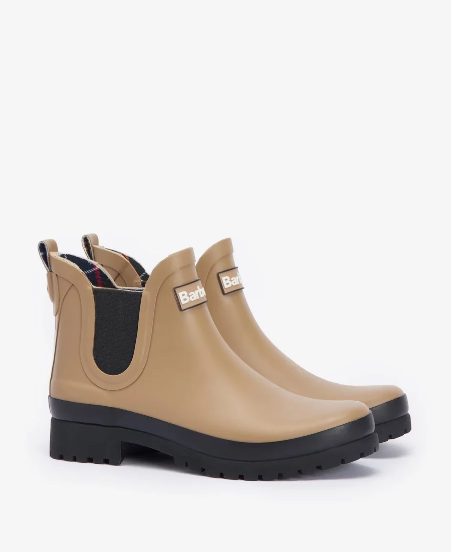 Barbour Mallow Wellington Boots- Sandstone/Black