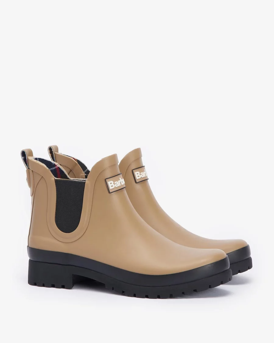 Barbour Mallow Wellington Boots- Sandstone/Black