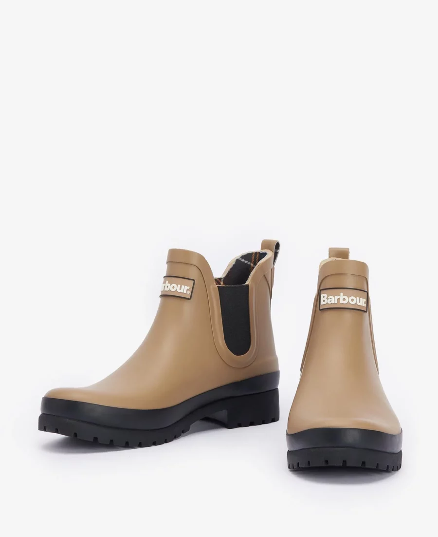 Barbour Mallow Wellington Boots- Sandstone/Black