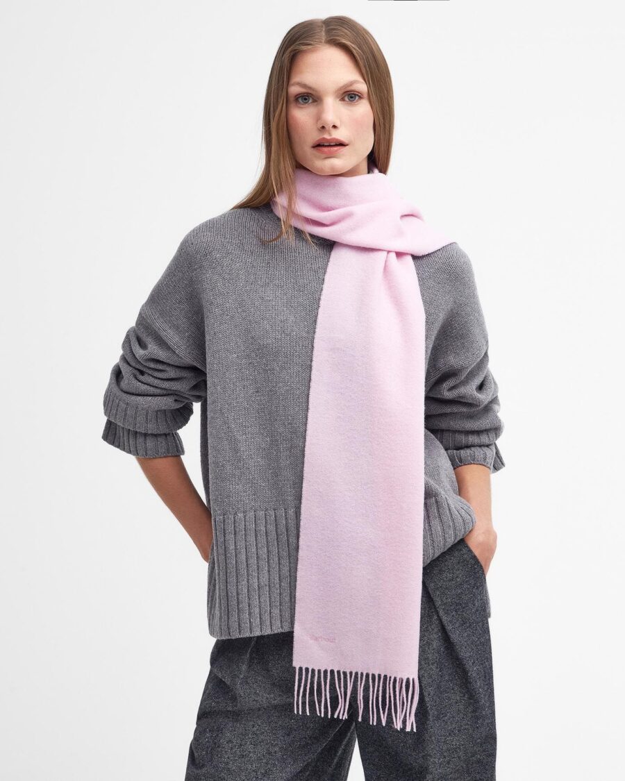 Barbour Lambswool Woven Scarf- Lavender Haze