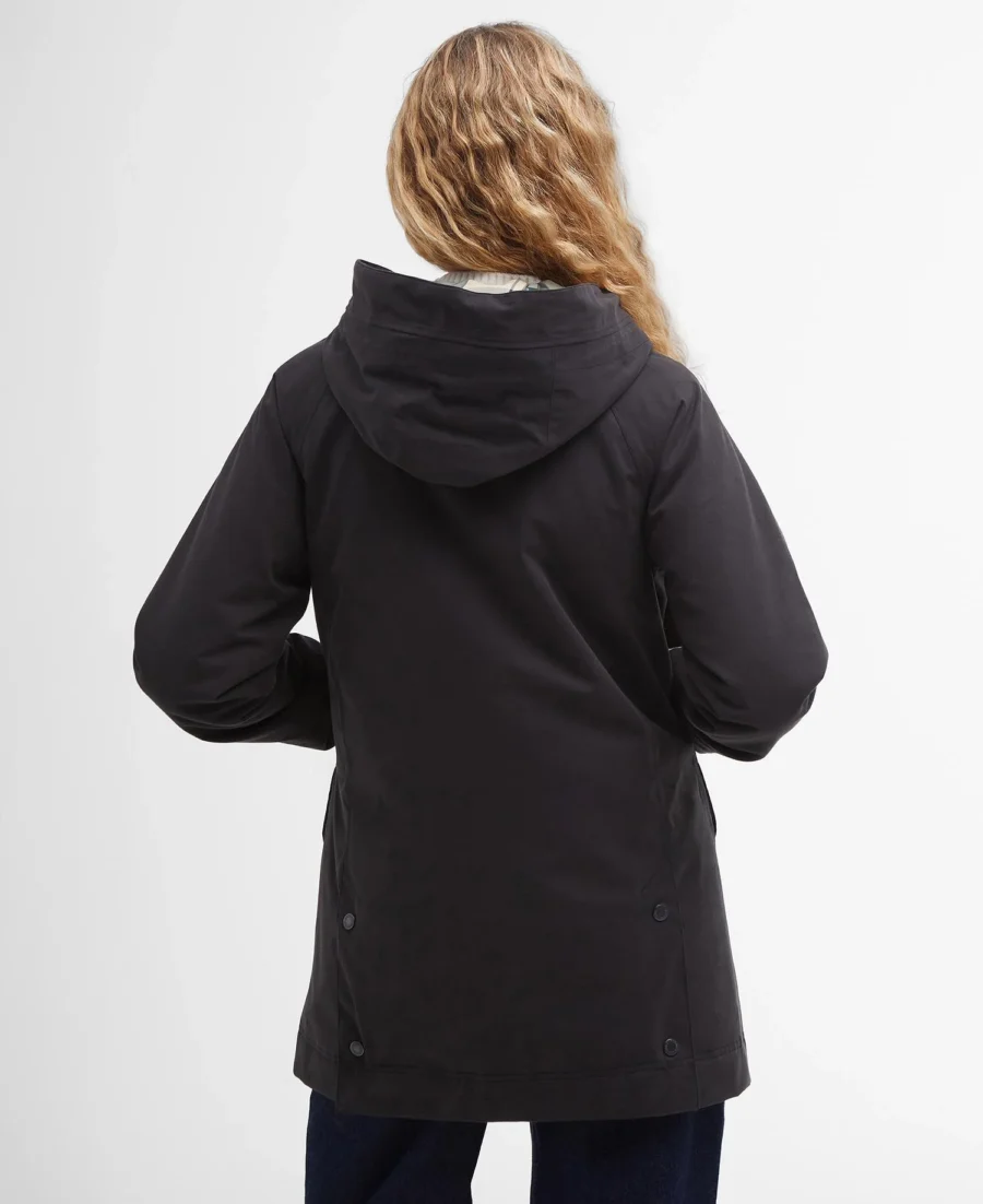 Barbour Winter Beadnell Waterproof Jacket-Black/Ancient