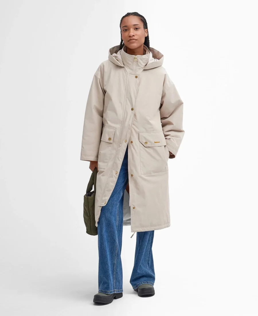 Barbour Marnie Waterproof Jacket-Light Stone